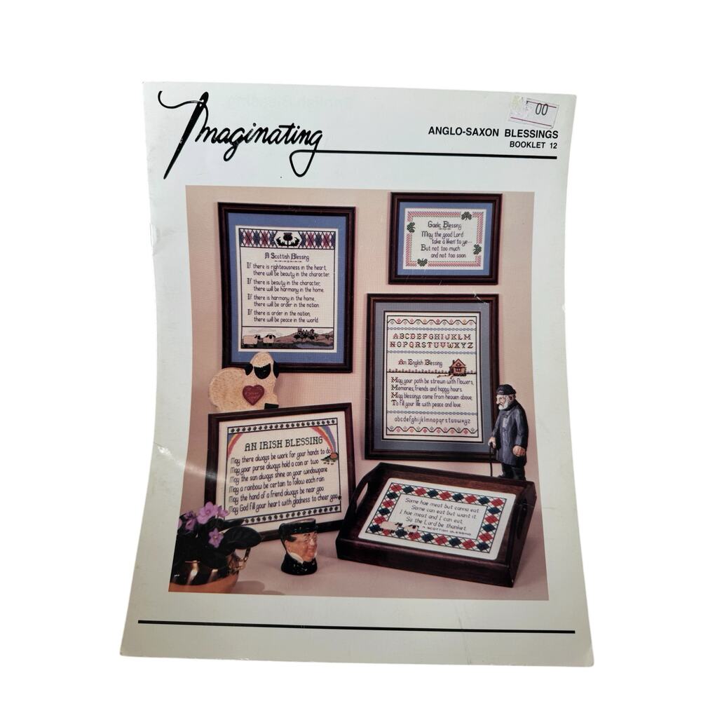 Vintage Anglo-Saxon Blessings Cross Stitch Design Booklet Imaginating 1987 #12